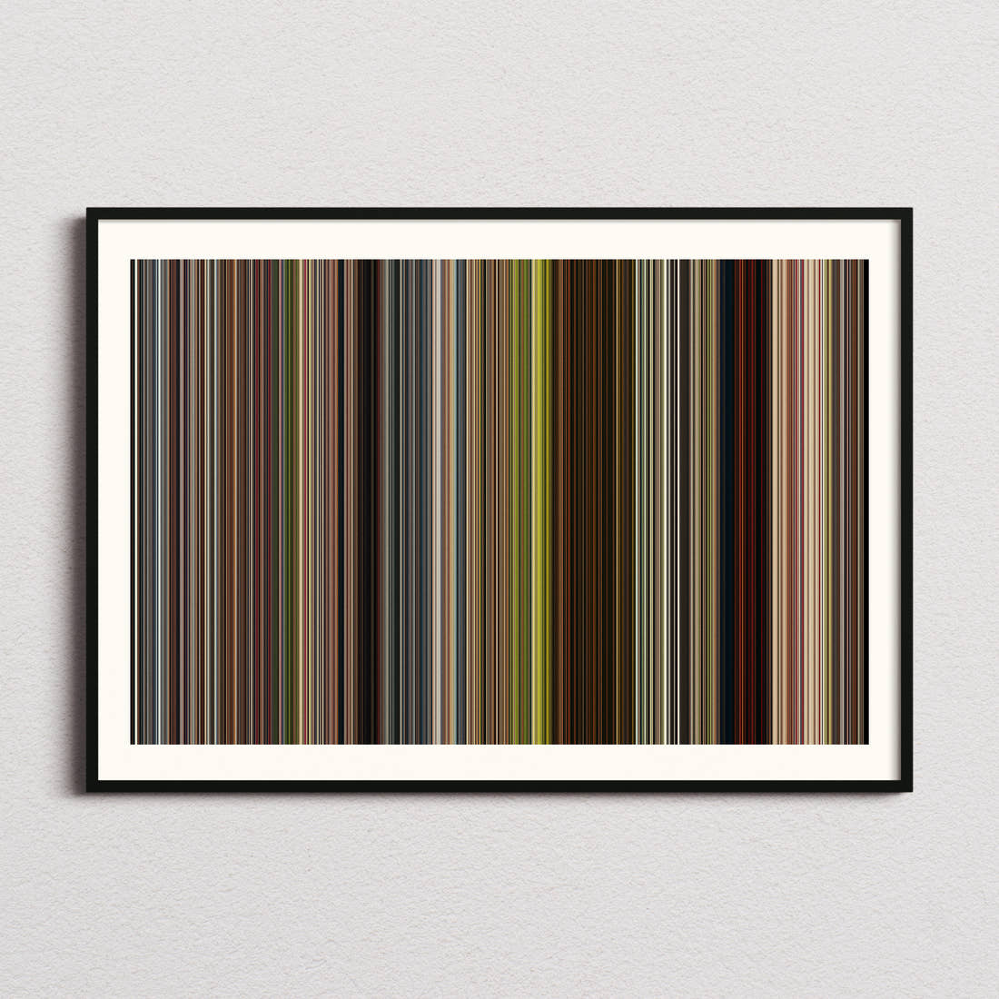 A Real Pain Movie Barcode Poster - Barcode Only