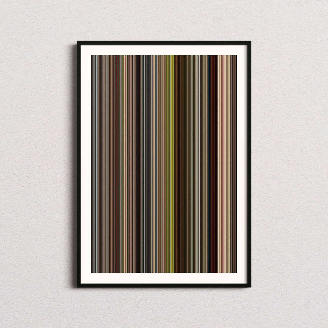 A Real Pain Movie Barcode Poster - Barcode Only
