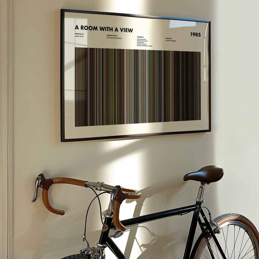 A Room with a View Movie Barcode Poster
