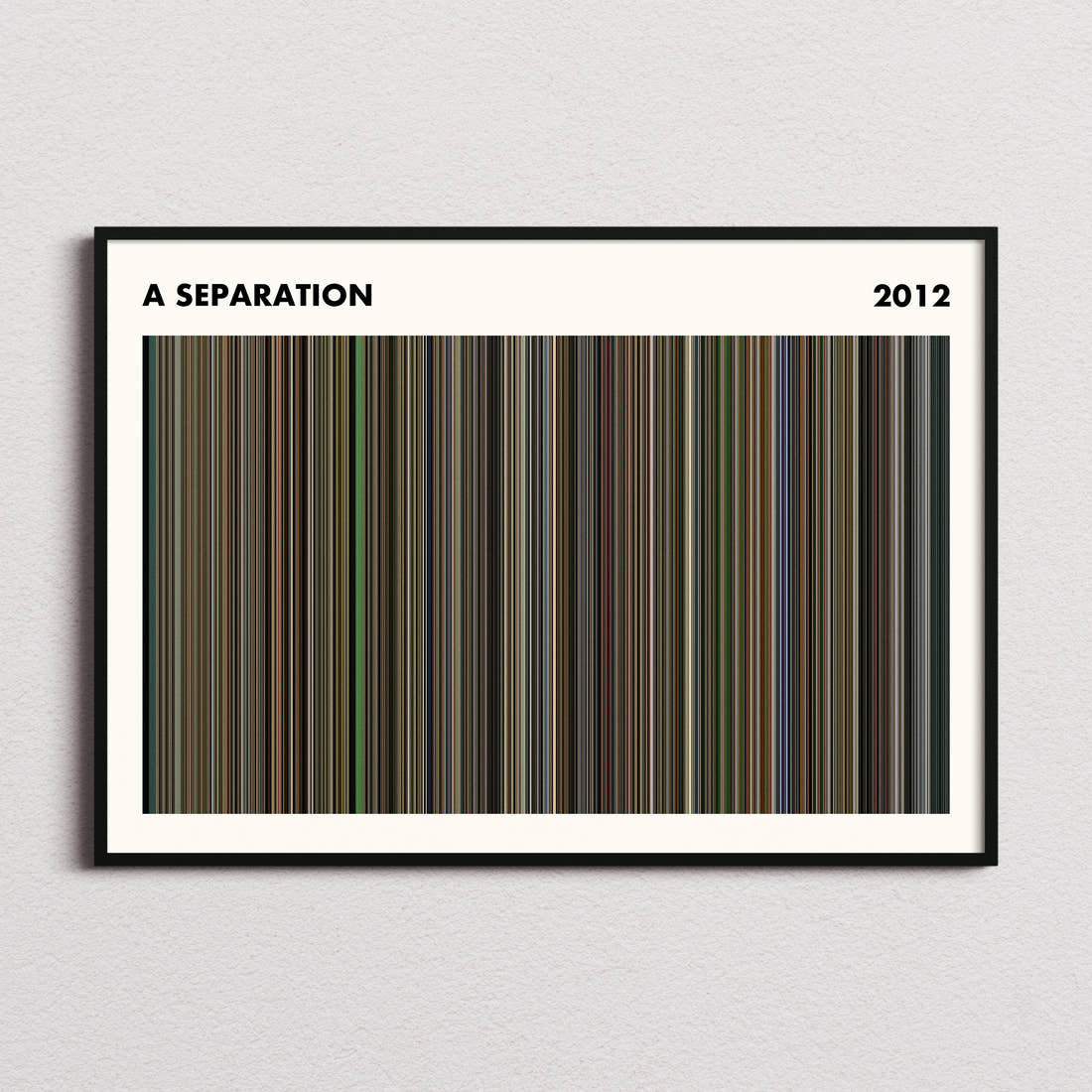 A Separation Movie Barcode Poster - Simplified