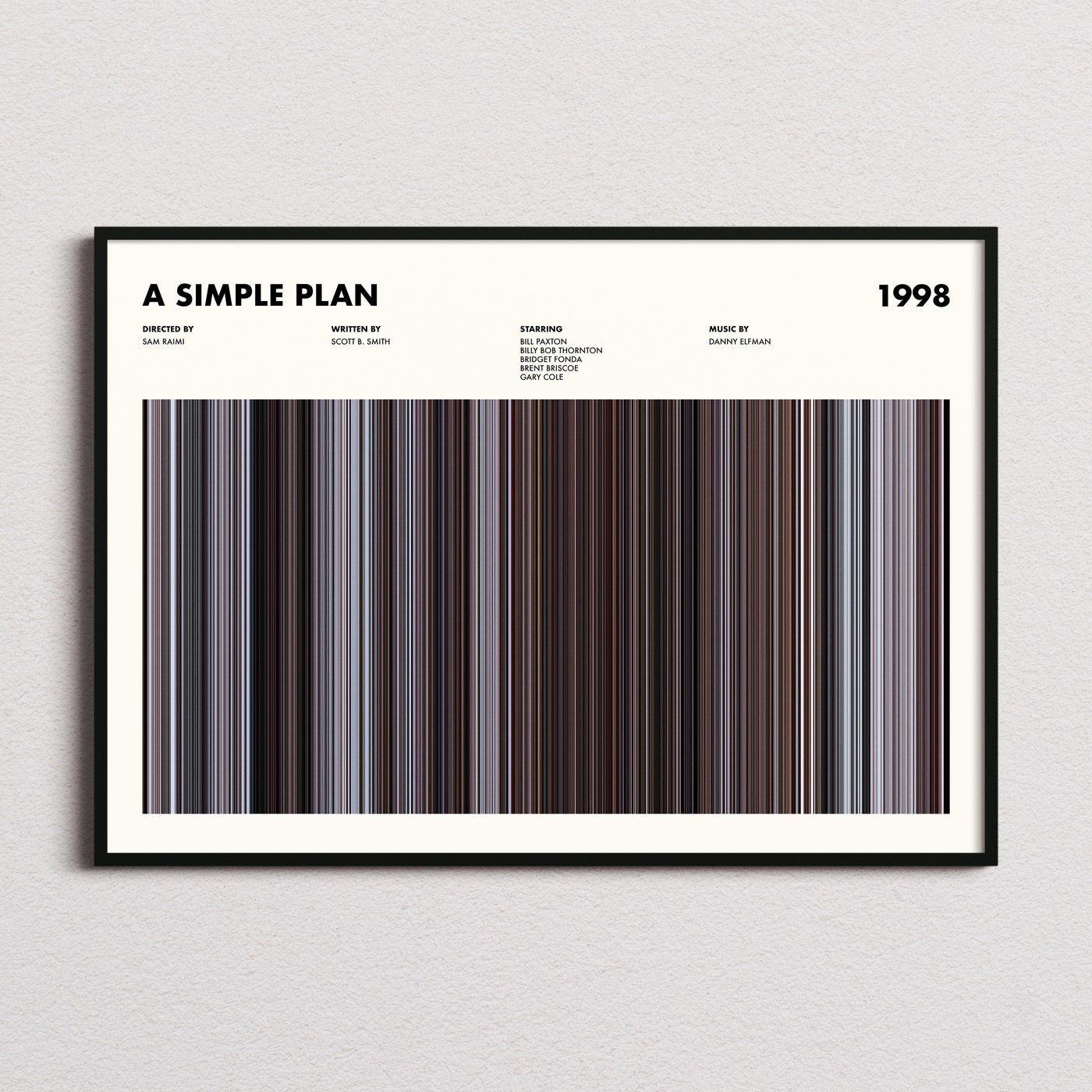 A Simple Plan Movie Barcode Poster