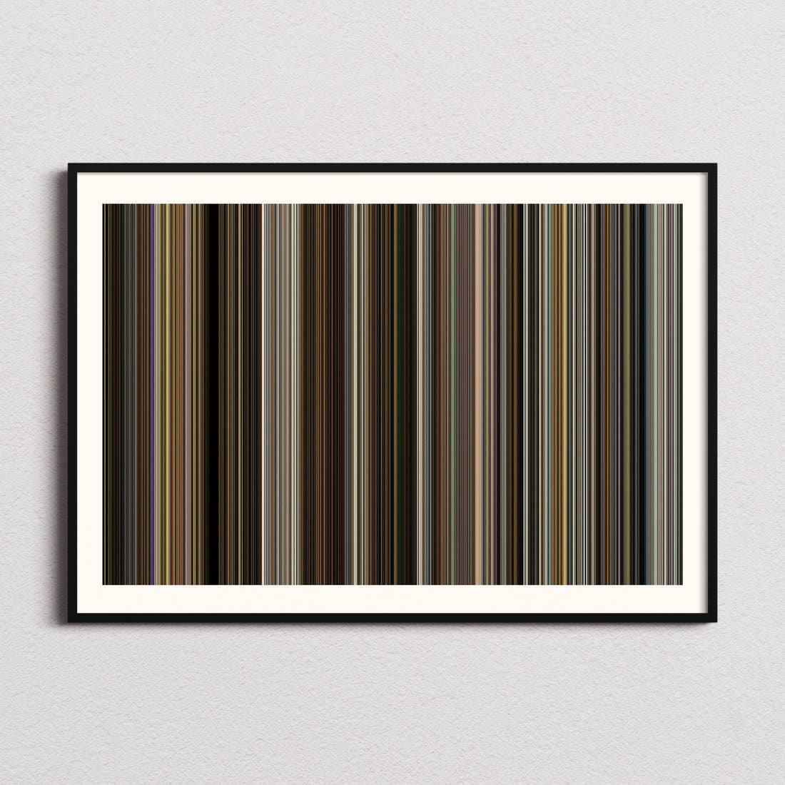 About Time Movie Barcode Poster - Barcode Only