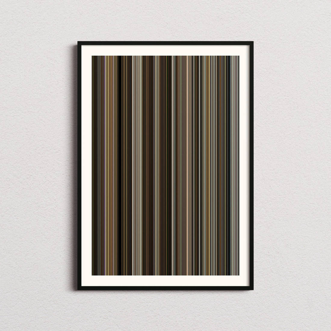 About Time Movie Barcode Poster - Barcode Only