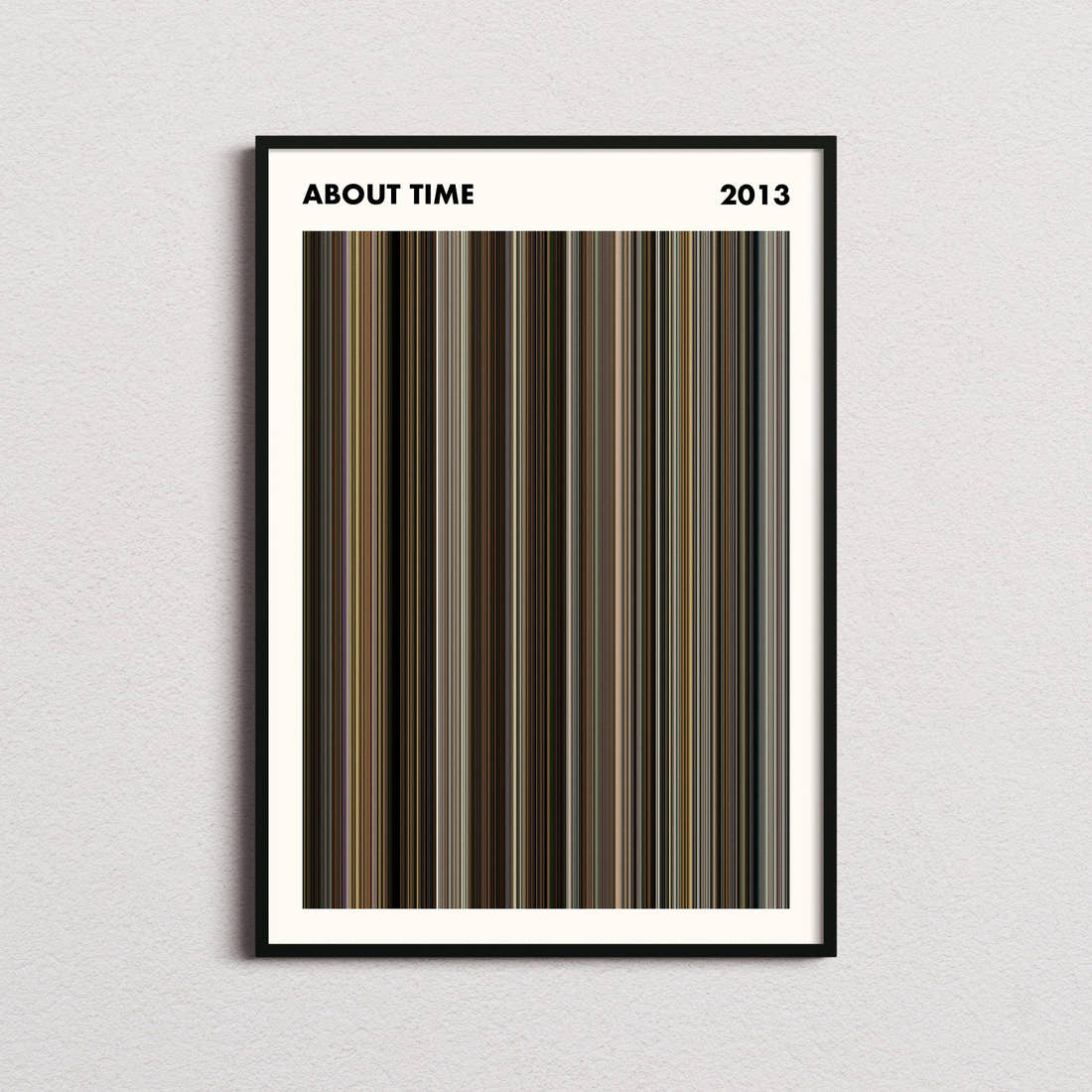 About Time Movie Barcode Poster - Simplified