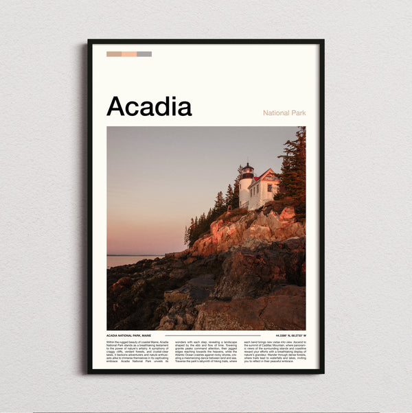 Acadia - Bass Harbor Head Lighthouse - Travel Print