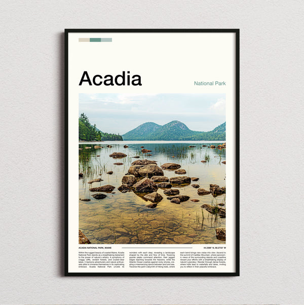 Acadia - Jordan Pond - Travel Print