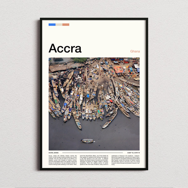 Accra - Fishing Boats - Travel Print