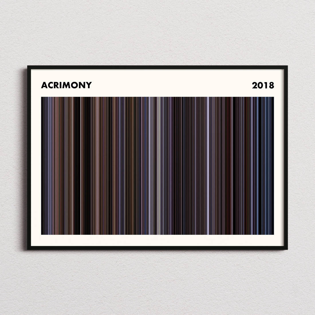 Acrimony Movie Barcode Poster - Simplified