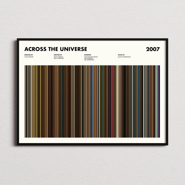 Across The Universe Movie Barcode Poster