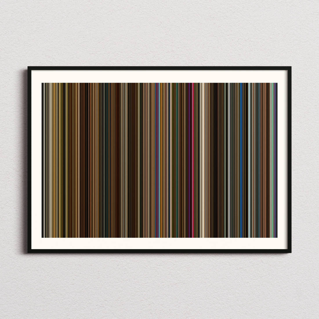 Across the Universe Movie Barcode Poster - Barcode Only