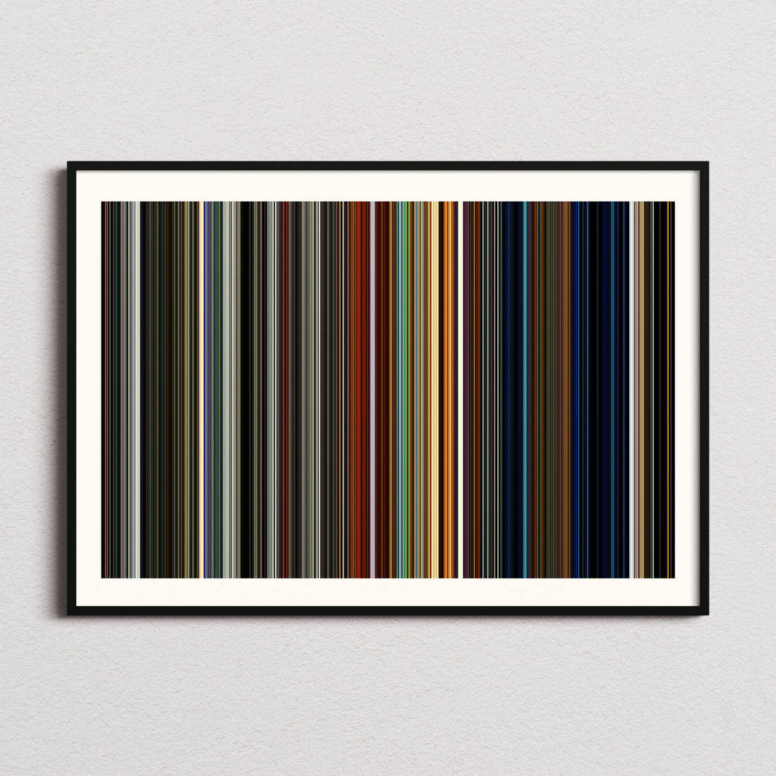 Ad Astra Movie Barcode Poster - Barcode Only