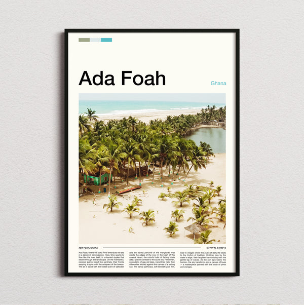 Ada Foah - Palm Trees On The Beach - Travel Print