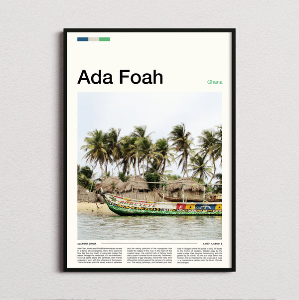 Ada Foah - Painted Fishing Boat - Travel Print