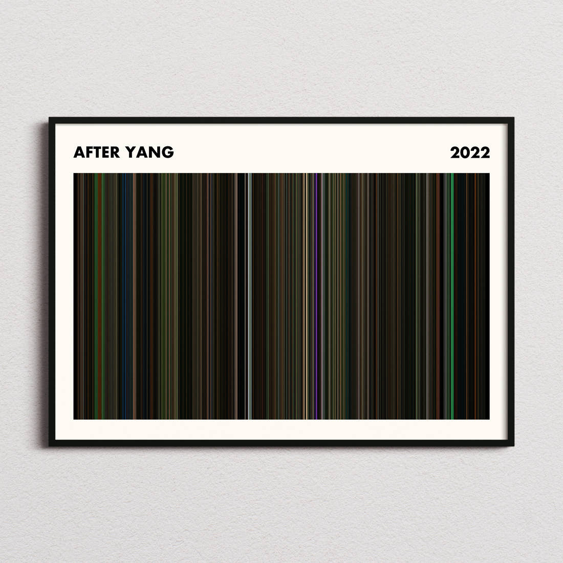 After Yang Movie Barcode Poster - Simplified