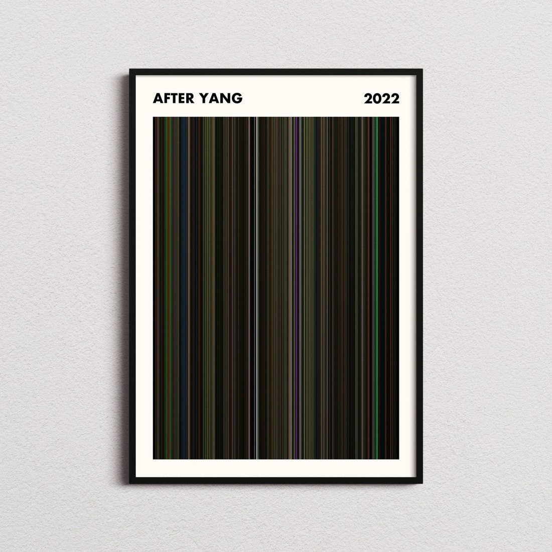 After Yang Movie Barcode Poster - Simplified