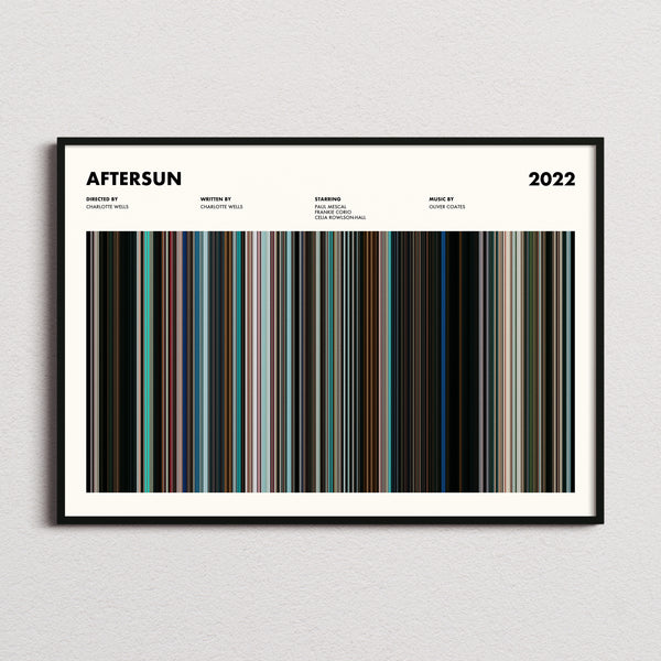 Aftersun Movie Barcode Poster