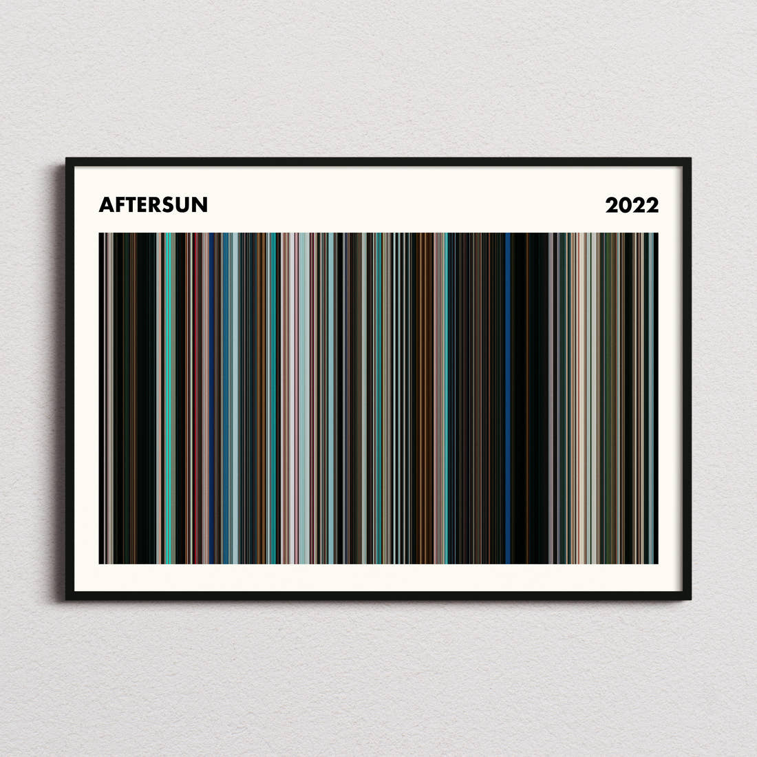 Aftersun Movie Barcode Poster - Simplified