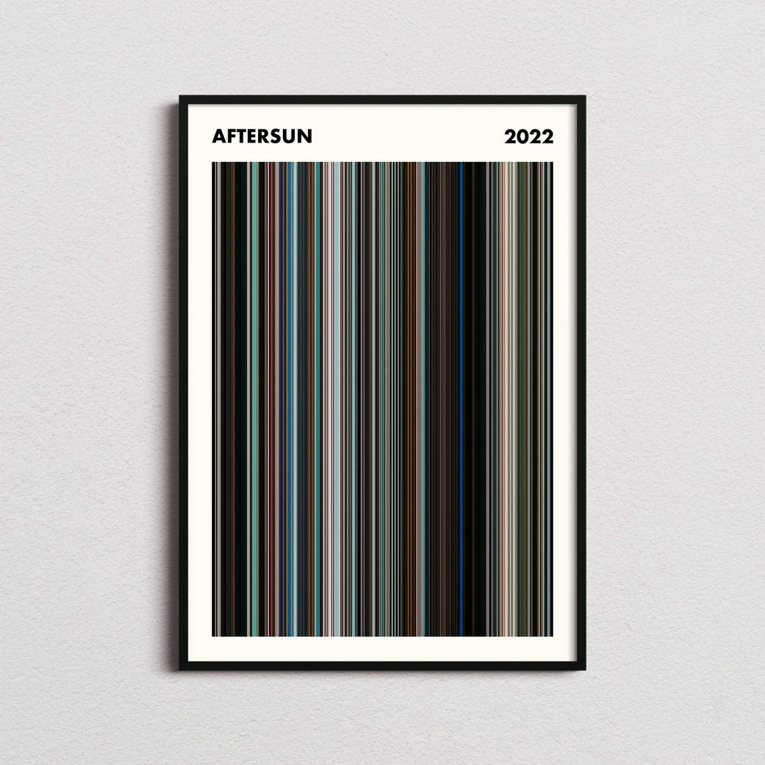 Aftersun Movie Barcode Poster - Simplified