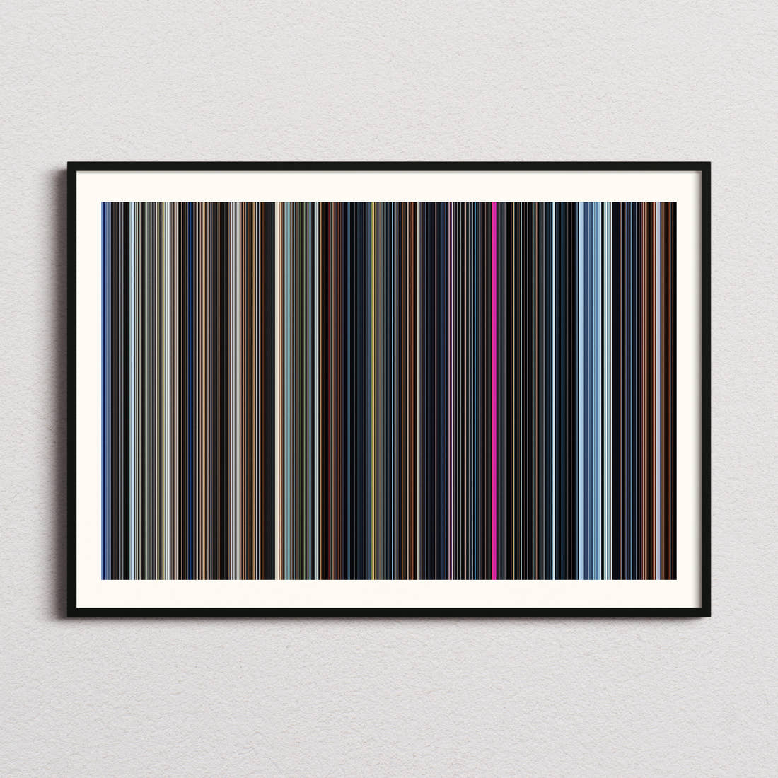A.I. Artificial Intelligence Movie Barcode Poster - Barcode Only