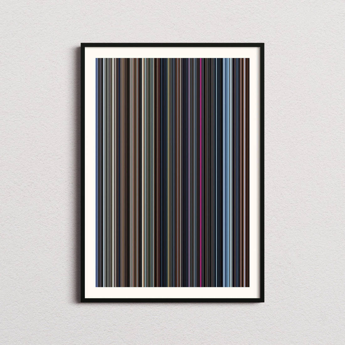 A.I. Artificial Intelligence Movie Barcode Poster - Barcode Only