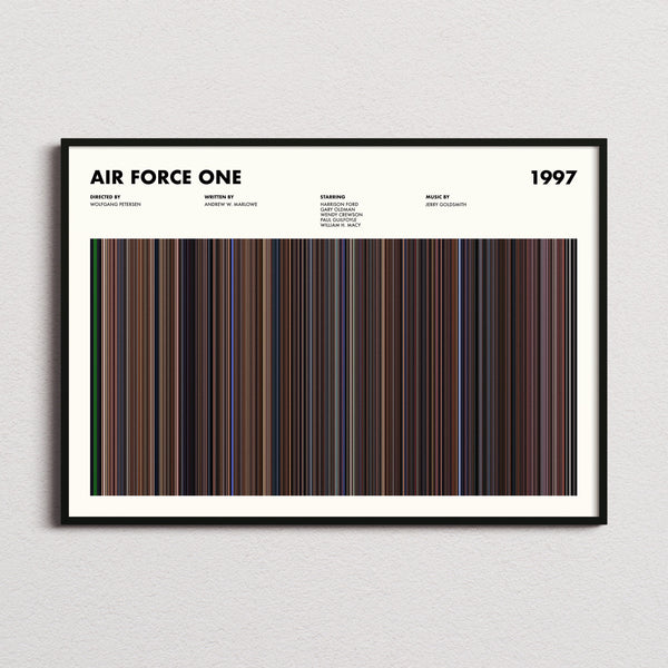 Air Force One Movie Barcode Poster