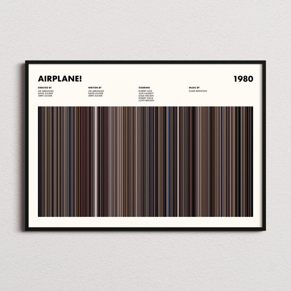 Airplane! Movie Barcode Poster