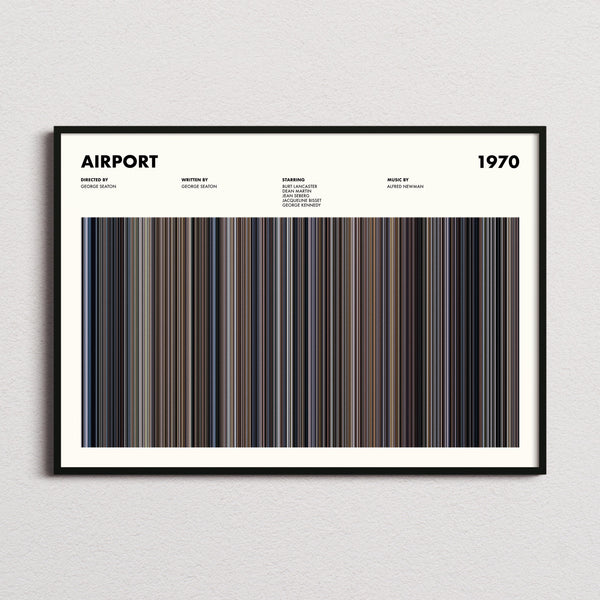 Airport Movie Barcode Poster