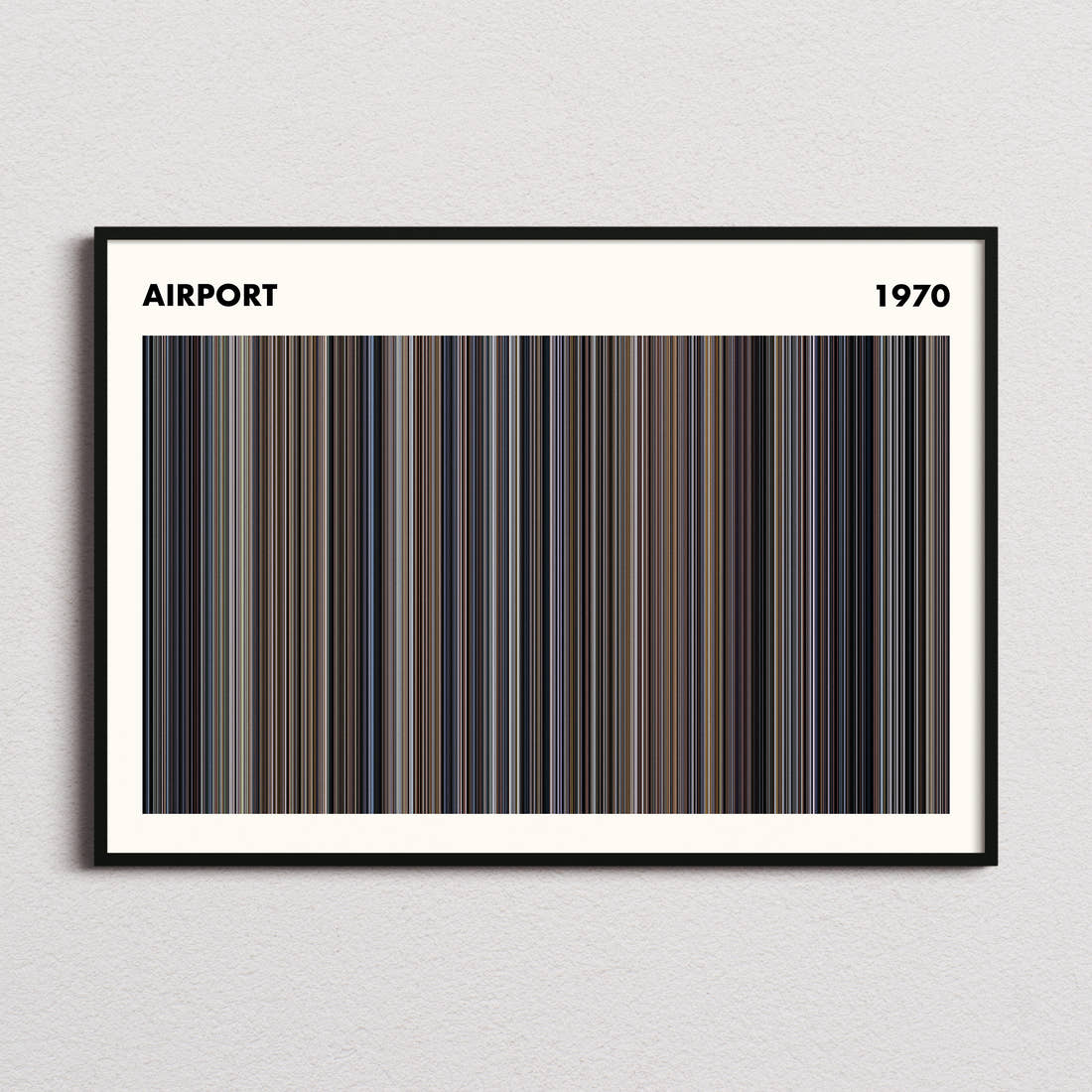Airport Movie Barcode Poster - Simplified