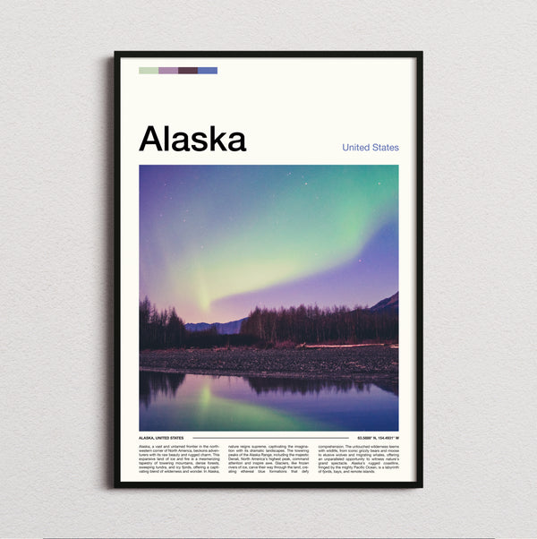Alaska - Northern Lights - Travel Print