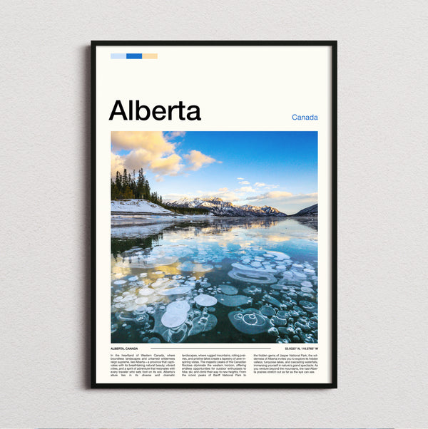 Alberta - Abraham Lake Ice Bubbles - Travel Print