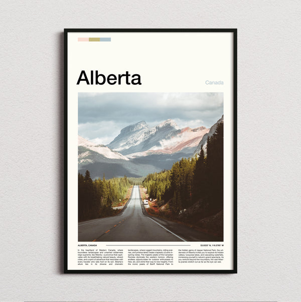 Alberta - Mountain Highway - Travel Print