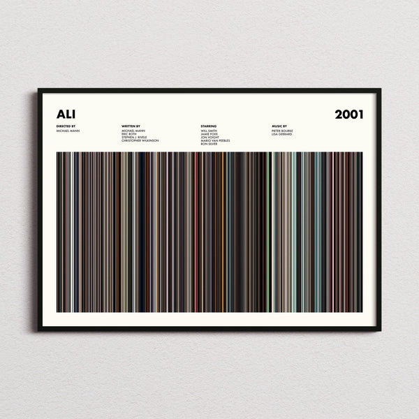 Ali Movie Barcode Poster