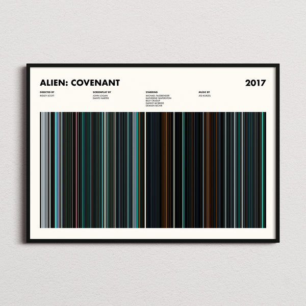 Alien: Covenant Movie Barcode Poster