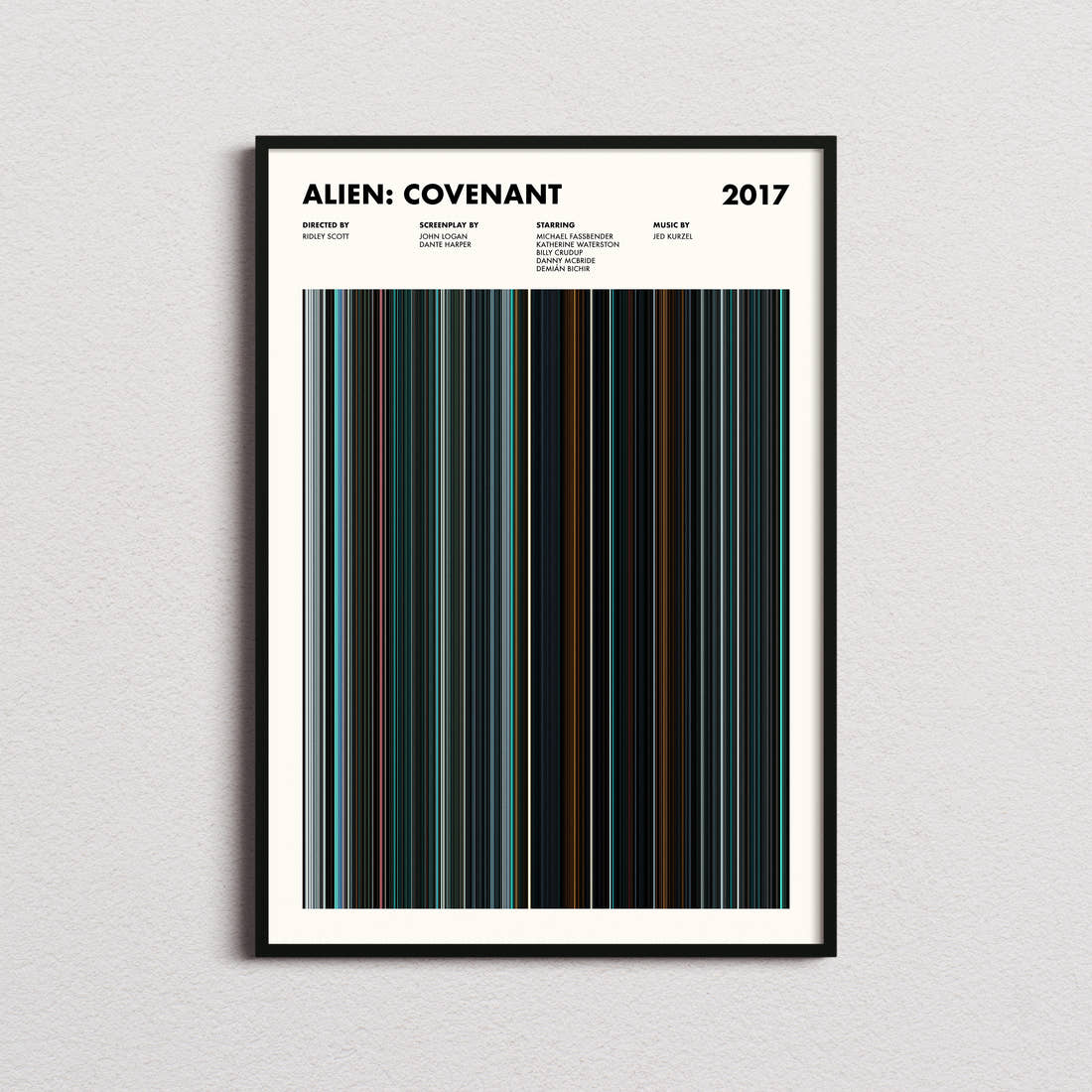 Alien: Covenant Movie Barcode Poster