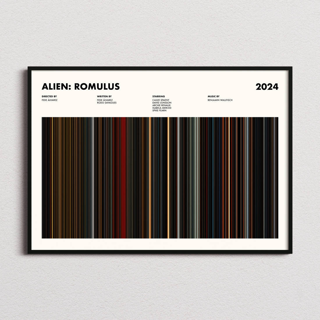 Alien: Romulus Movie Barcode Poster