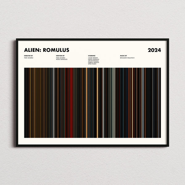 Alien: Romulus Movie Barcode Poster
