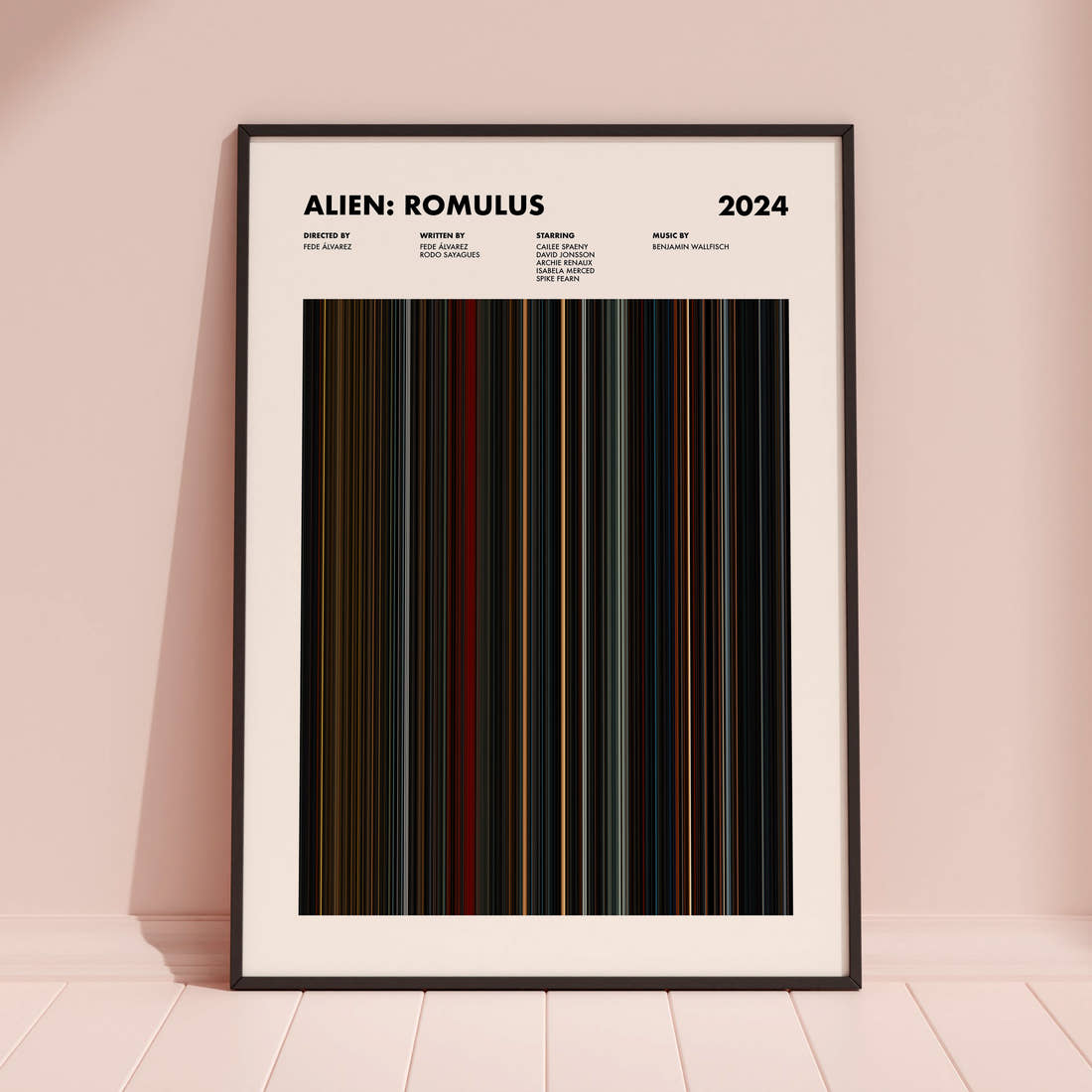 Alien: Romulus Movie Barcode Poster