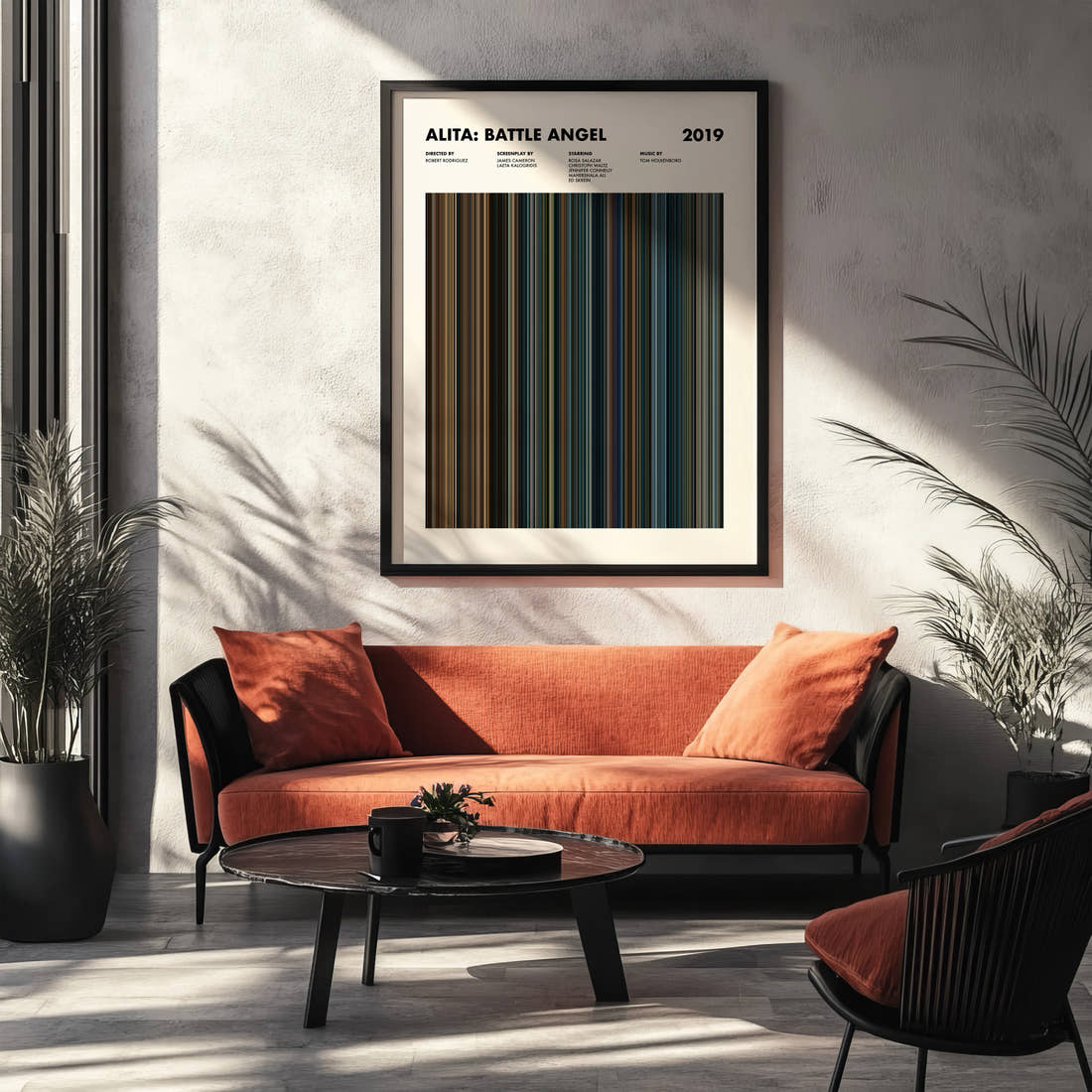 Alita: Battle Angel Movie Barcode Poster