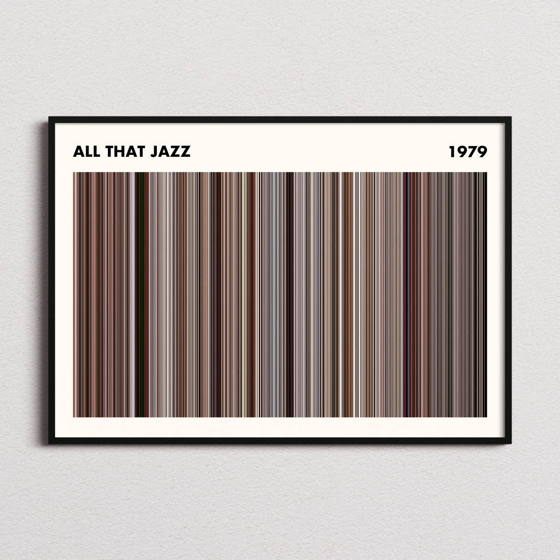 All That Jazz Movie Barcode Poster - Simplified