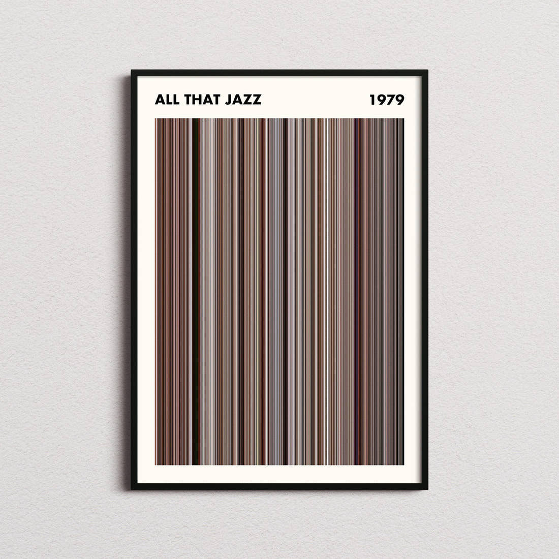 All That Jazz Movie Barcode Poster - Simplified