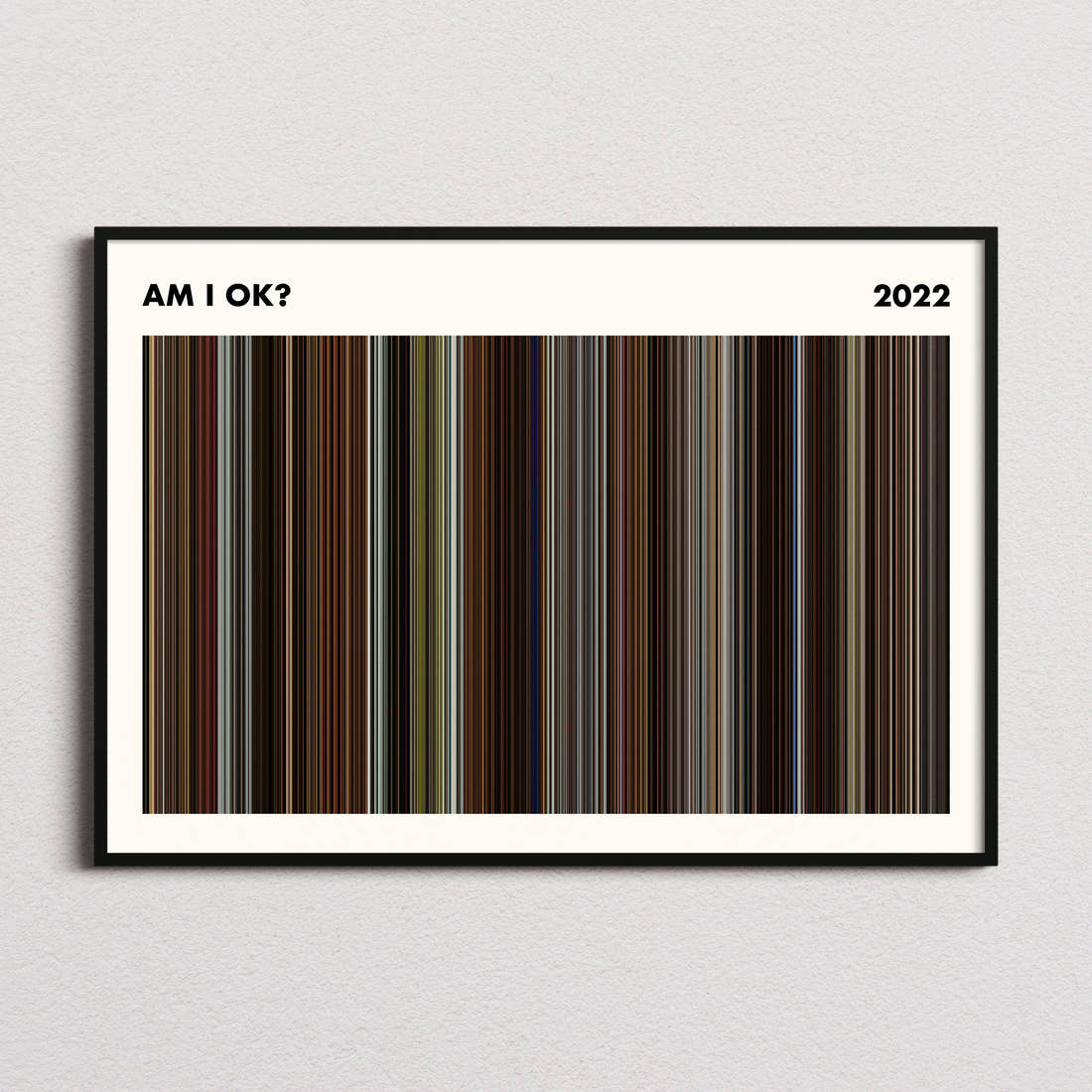 Am I OK? Movie Barcode Poster - Simplified
