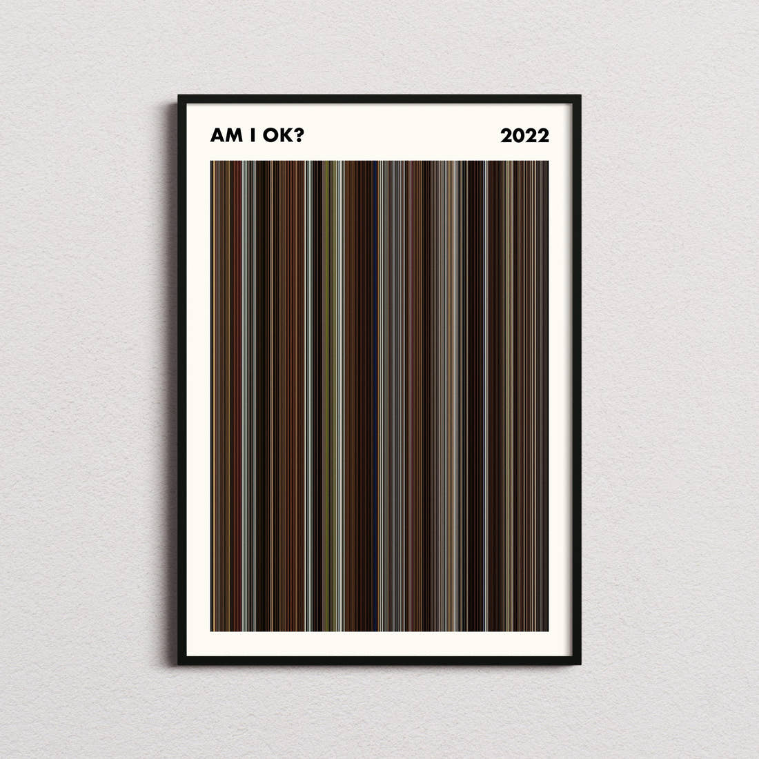 Am I OK? Movie Barcode Poster - Simplified