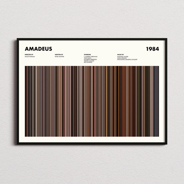 Amadeus Movie Barcode Poster