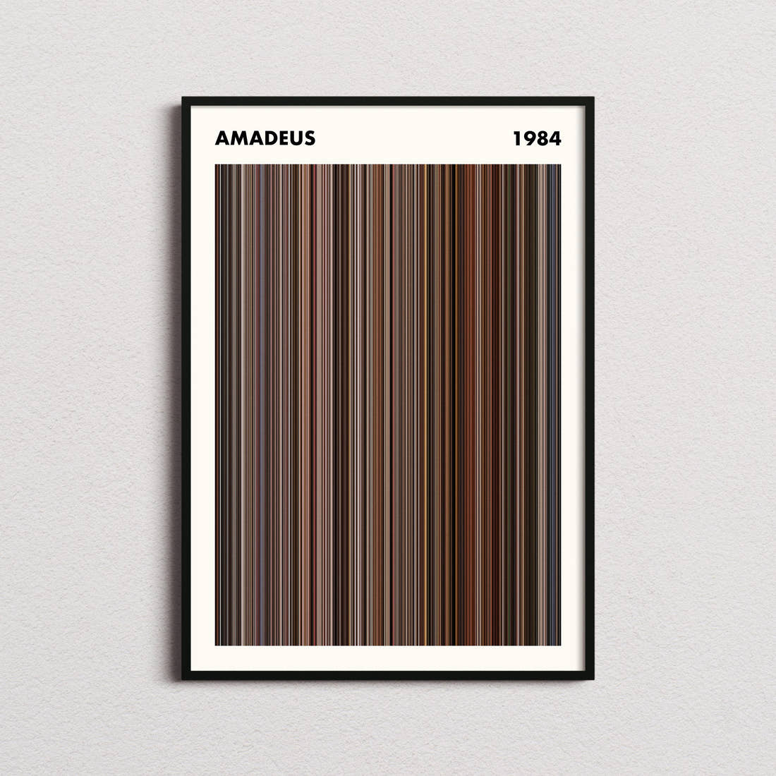 Amadeus Movie Barcode Poster - Simplified
