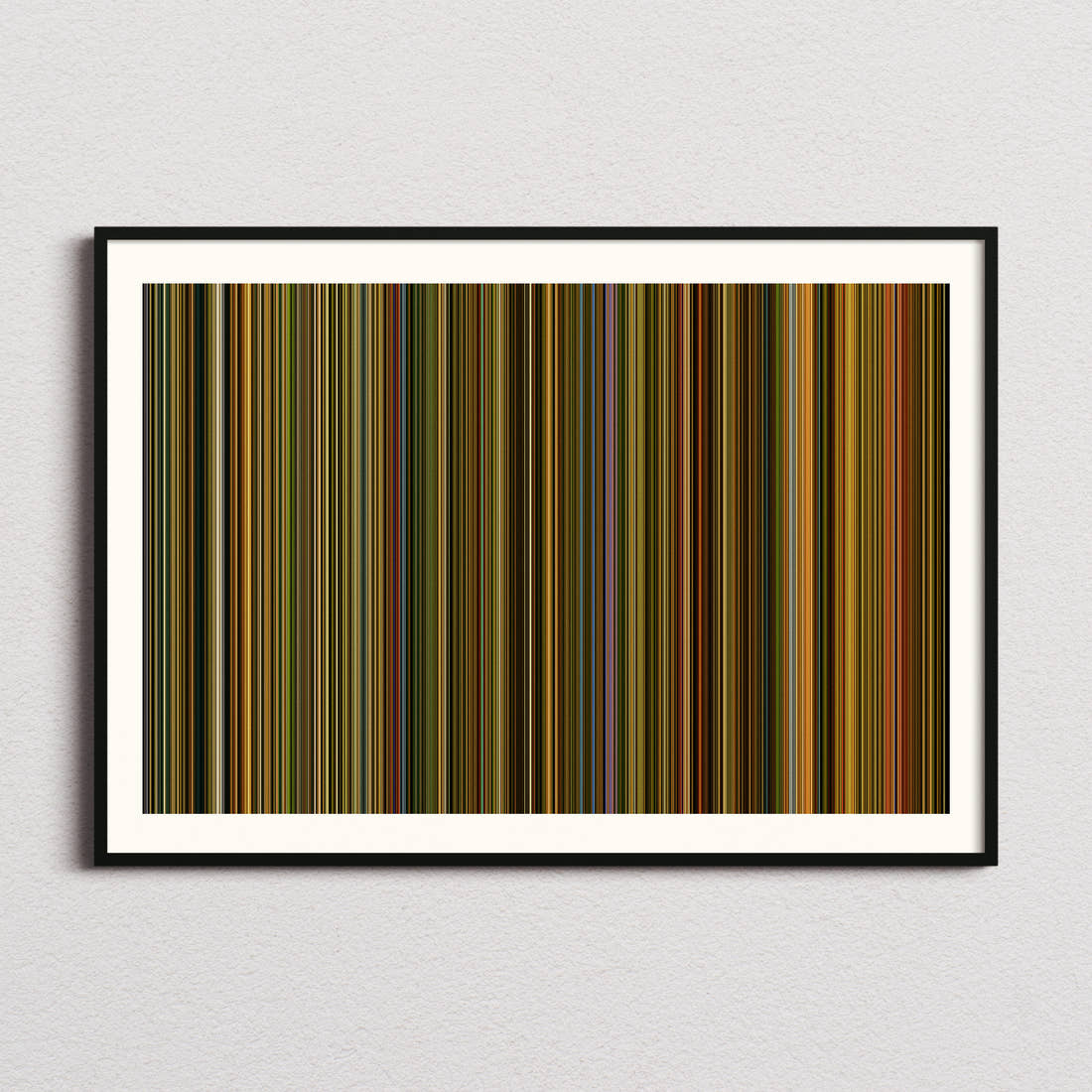 Amélie Movie Barcode Poster - Barcode Only