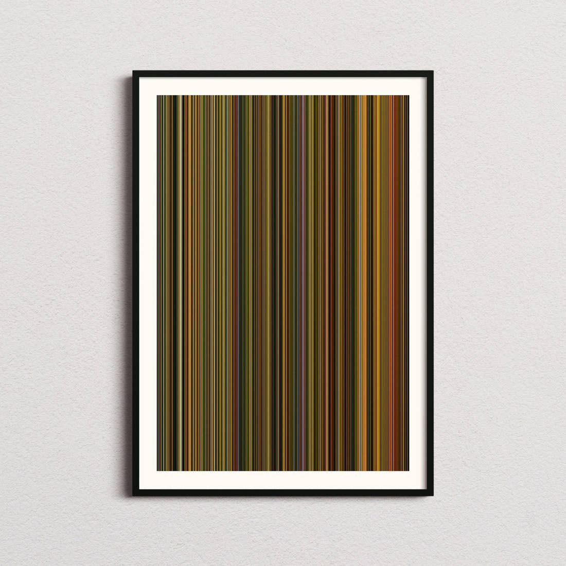 Amélie Movie Barcode Poster - Barcode Only