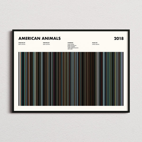 American Animals Movie Barcode Poster