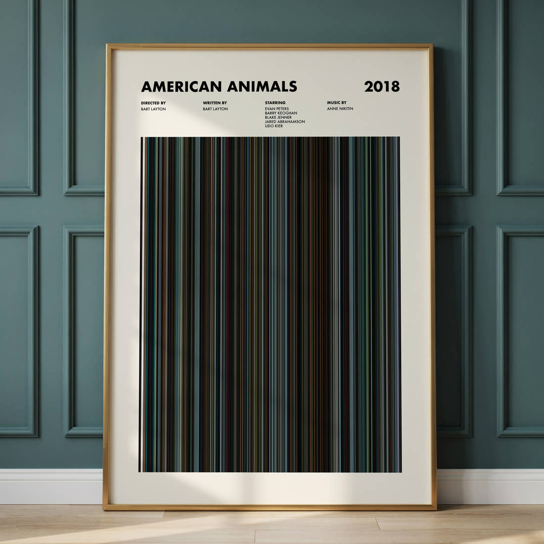 American Animals Movie Barcode Poster