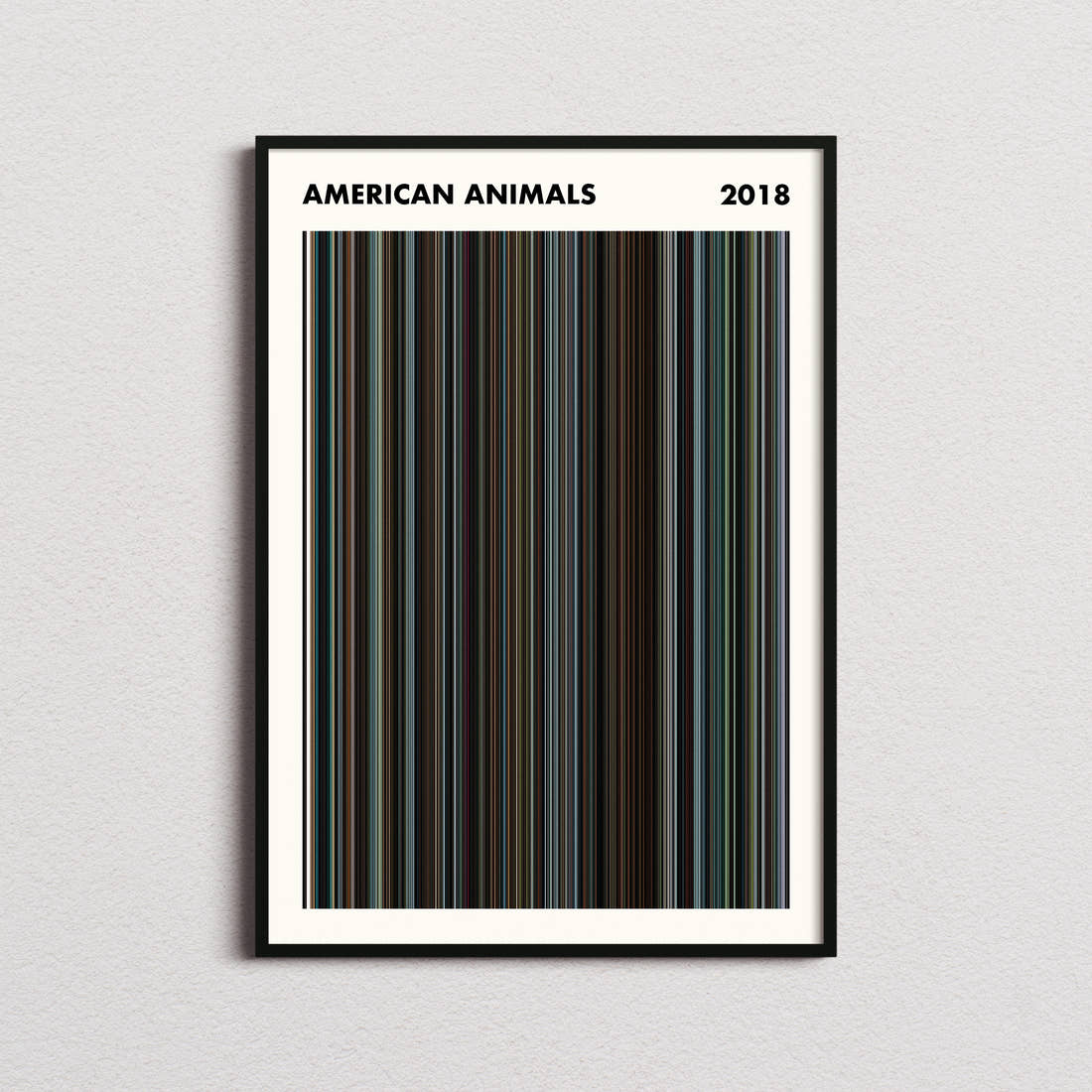 American Animals Movie Barcode Poster - Simplified