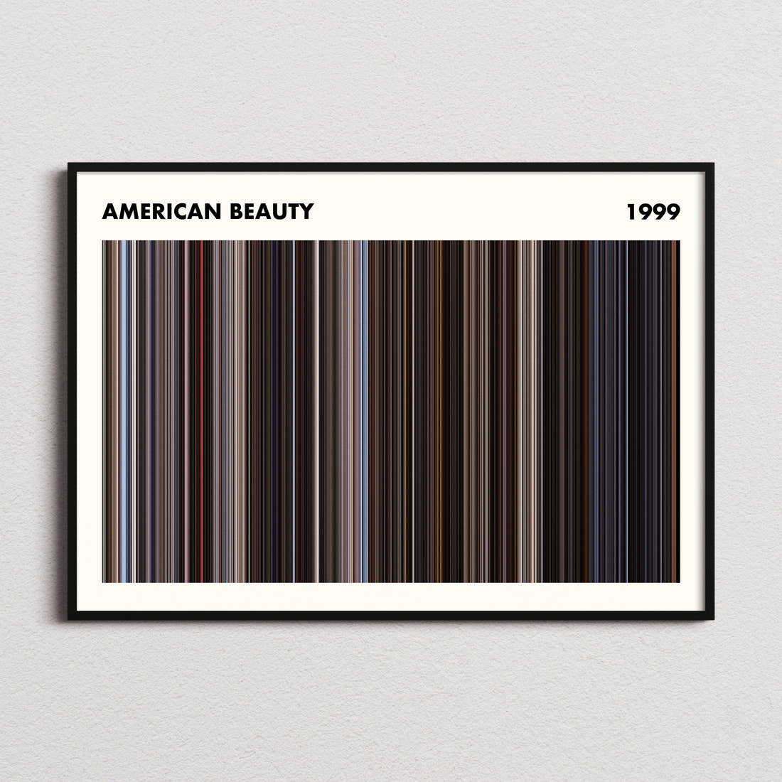 American Beauty Movie Barcode Poster - Simplified